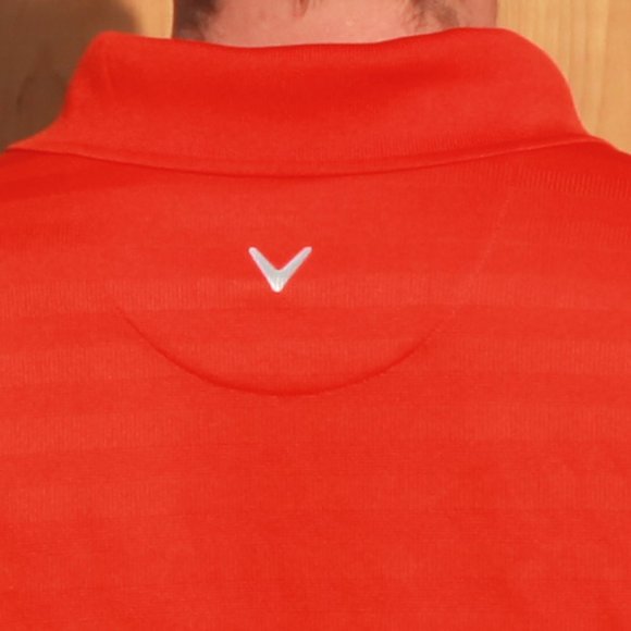 Deep Orange Callaway Golf Polo T-Shirt Size Large (Nice Fit but Comfortable) - Picture 4 of 5